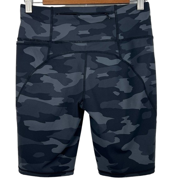 Sweaty BETTY POWER HIGH WAIST POCKET BIKER SHORTS BLACK TONAL CAMO SIZE 4-6 NWT - Picture 10 of 15